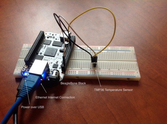 TMP36 and BeagleBone Black setup