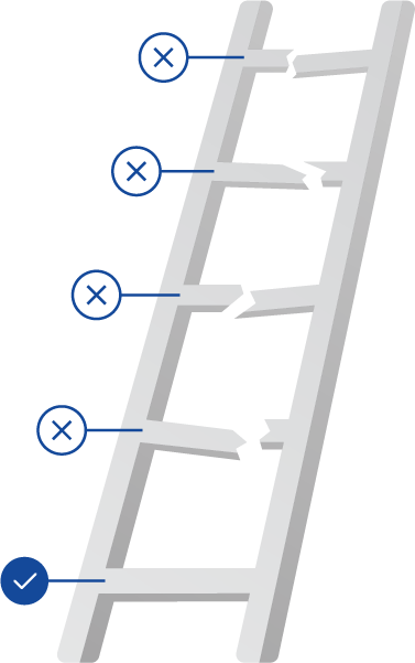 Broken ladder image
