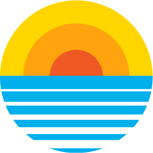 sunset over water