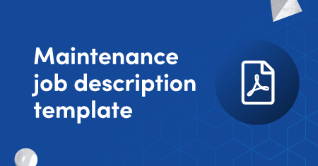 Maintenance job description template graphic