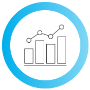 icon of a bar graph