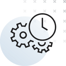 Time cog icon