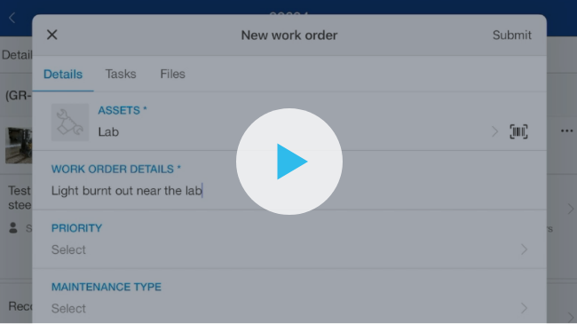 fiix video play screen