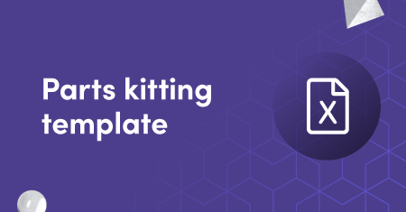 Parts kitting template