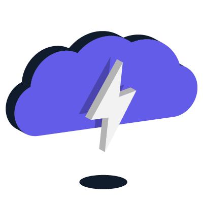 cloud and lightning bolt