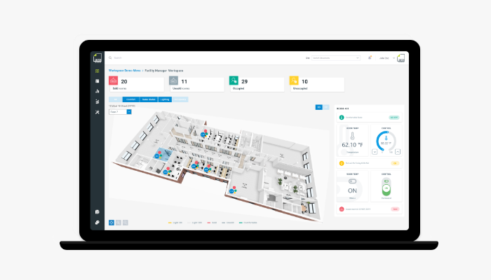 3D diagram of workspace dashboard