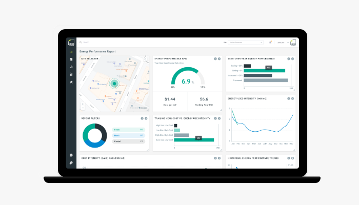 Energy performance report dashboard