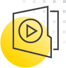 graphic of a folder with play sign
